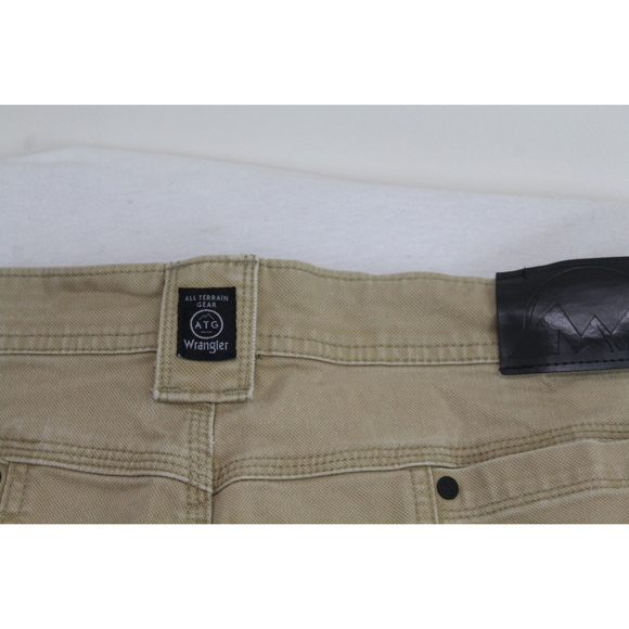 Wrangler Men Brown Pants Rugged Canvas All Terrian Size 42X32 - Picture 12 of 14